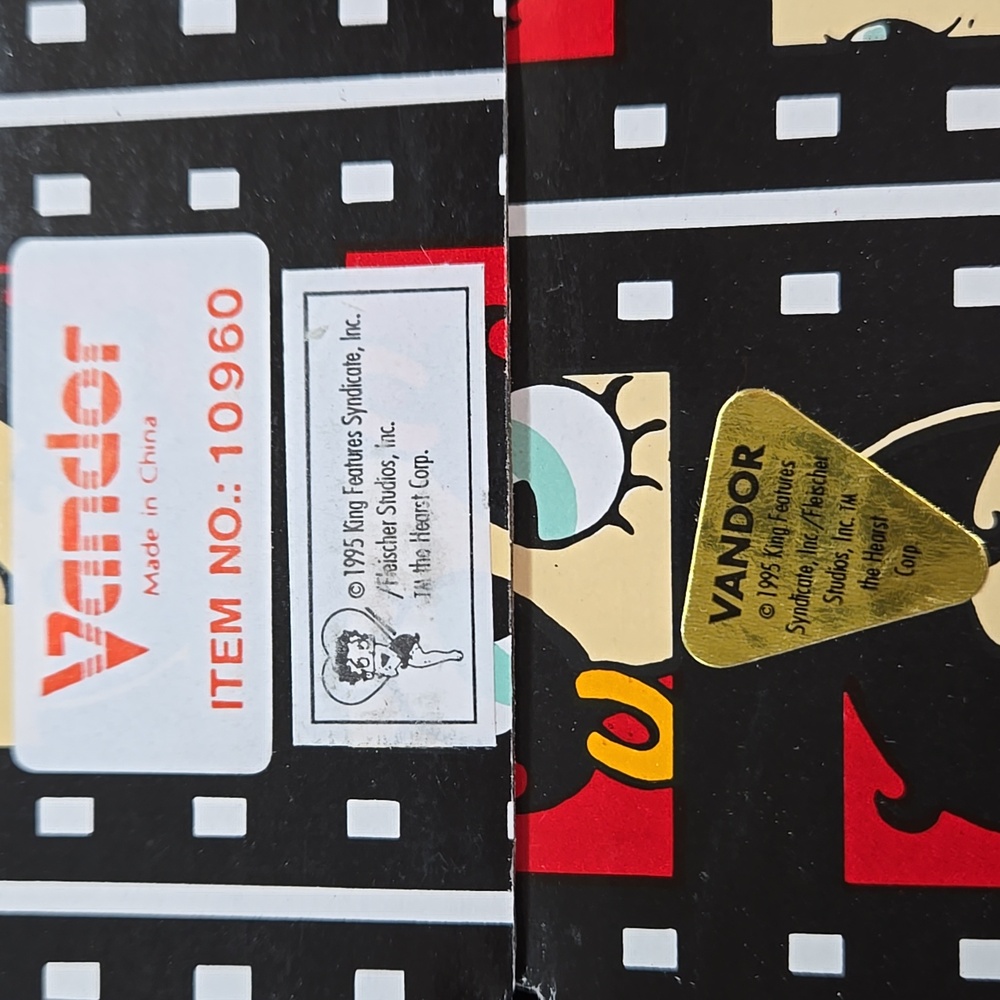 1995 Limited Edition Betty Boop Porcelain Doll with Stand by Vandor NIB - Picture 13 of 13